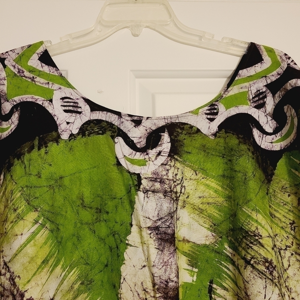 Unbranded | Women's Ankara Print Mumu or Oversized Maxi Length Dress (One Size) - Picture 3 of 12